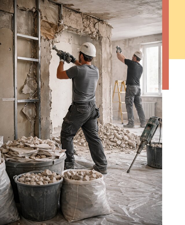 Демонтажные работы в Гае от 2745 руб. — услуги и цена под ключ | ОТДЕЛОЧНИК-Гай