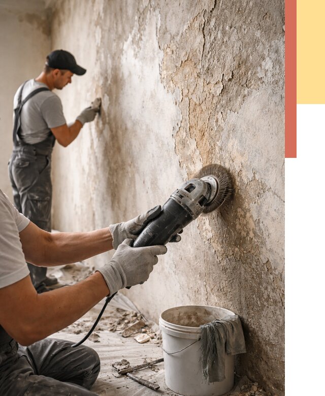 Снятие и удаление краски со стен в Гае от 2135 руб. — ОТДЕЛОЧНИК-Гай