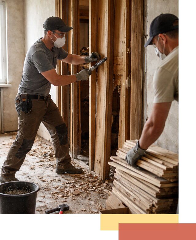 Демонтаж деревянных перегородок в Гае быстро и аккуратно