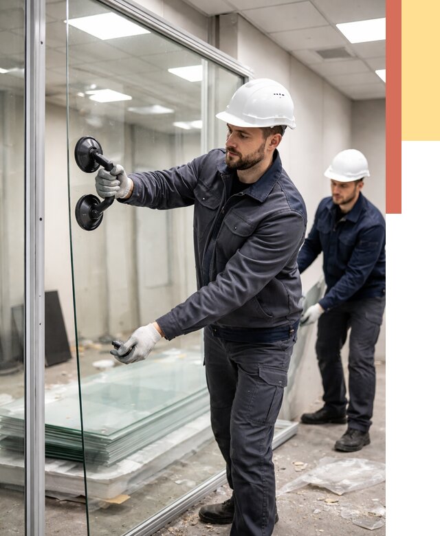 Демонтаж стеклянных перегородок в Гае от 3253 руб. — быстро и недорого | ОТДЕЛОЧНИК-Гай