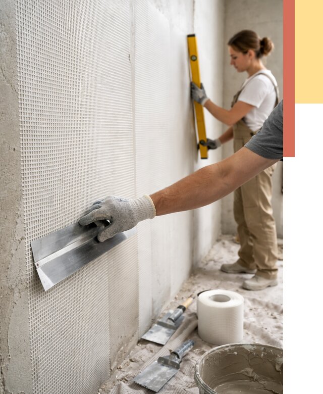 Армирование стен стеклосеткой в Гае от 3253 руб. под ключ | ОТДЕЛОЧНИК-Гай