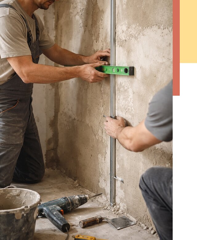 Установка штукатурных маяков в Гае от 7116 руб. — быстро и недорого | ОТДЕЛОЧНИК-Гай