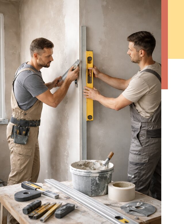 Выведение углов стен в Гае от 1881 руб. быстро и недорого | ОТДЕЛОЧНИК-Гай