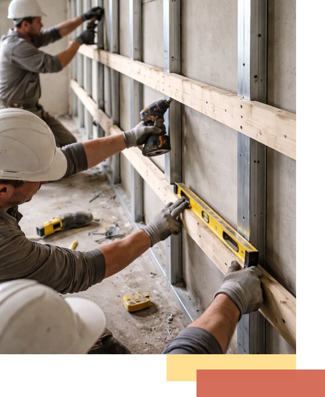 Устройство обрешетки под панели в Гае