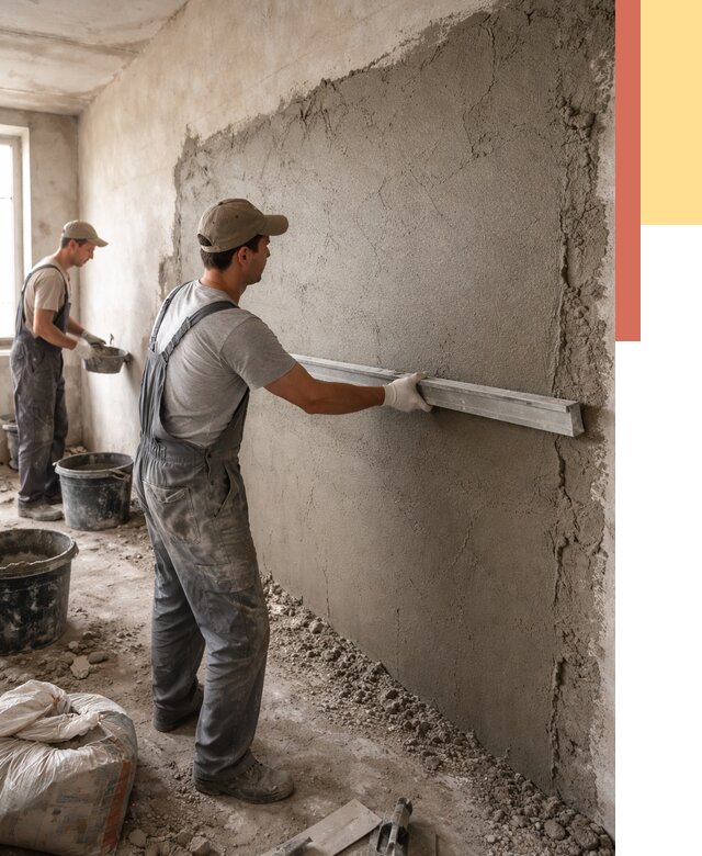 Цементная штукатурка стен в Гае от 4575 руб/м2 — быстро и недорого | ОТДЕЛОЧНИК-Гай