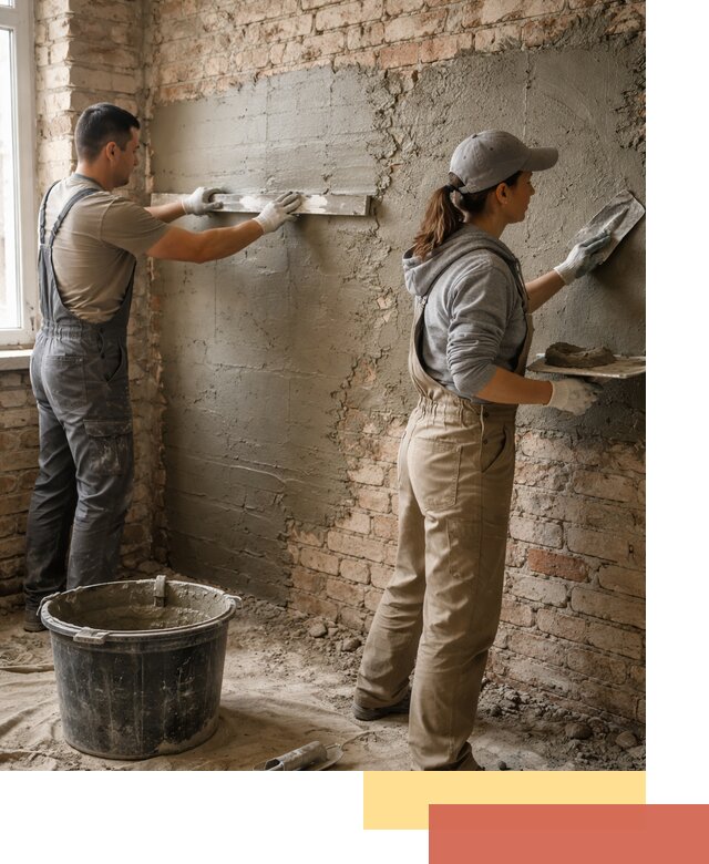 Штукатурка кирпичных стен в Гае — качественно и надежно