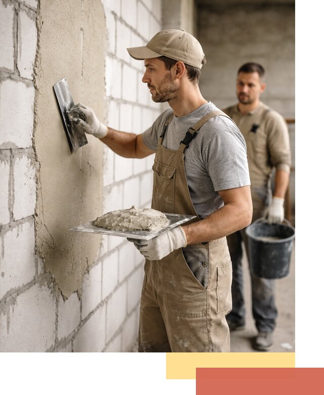 Штукатурка стен из газобетона в Гае под ключ