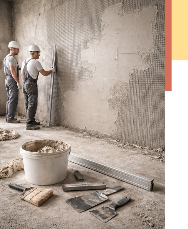 Штукатурка стен по сетке в Гае от 5591 руб./м2 — быстро и недорого | ОТДЕЛОЧНИК-Гай