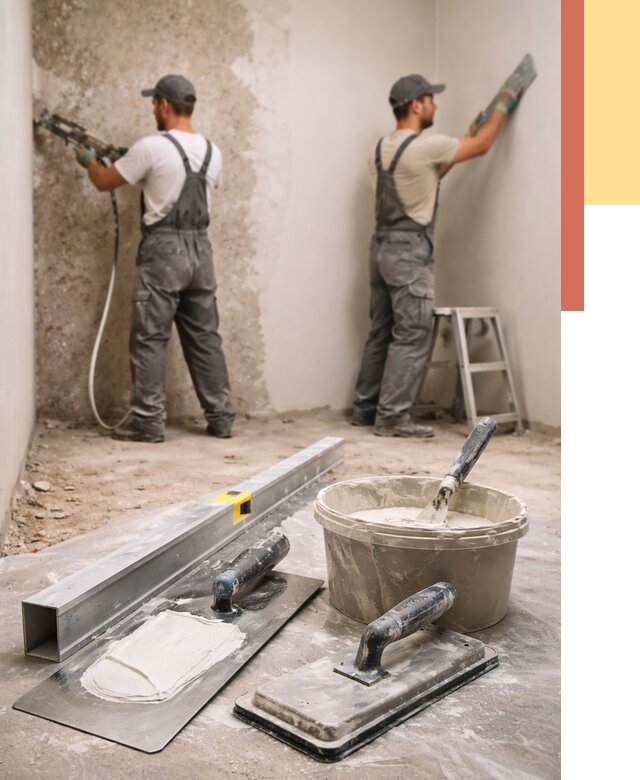 Штукатурка стен под обои в Гае от 4575 руб./м2 — выравнивание под обои | ОТДЕЛОЧНИК-Гай