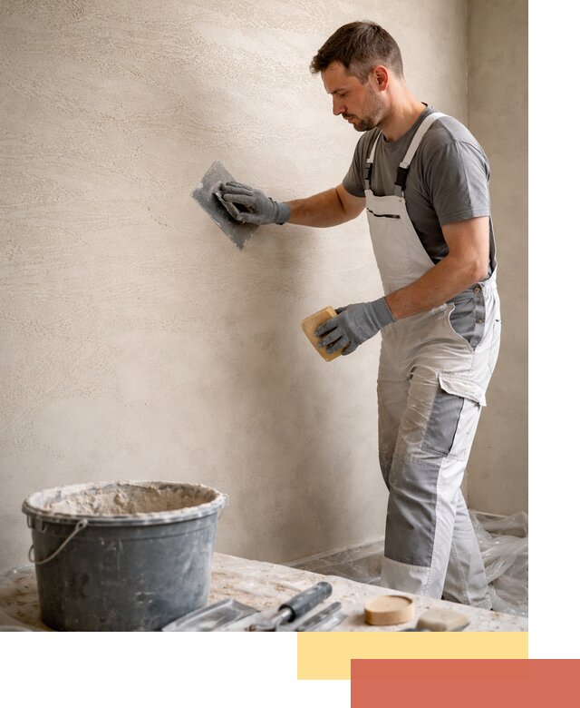 Декоративная штукатурка травертин в Гае для стен и потолков