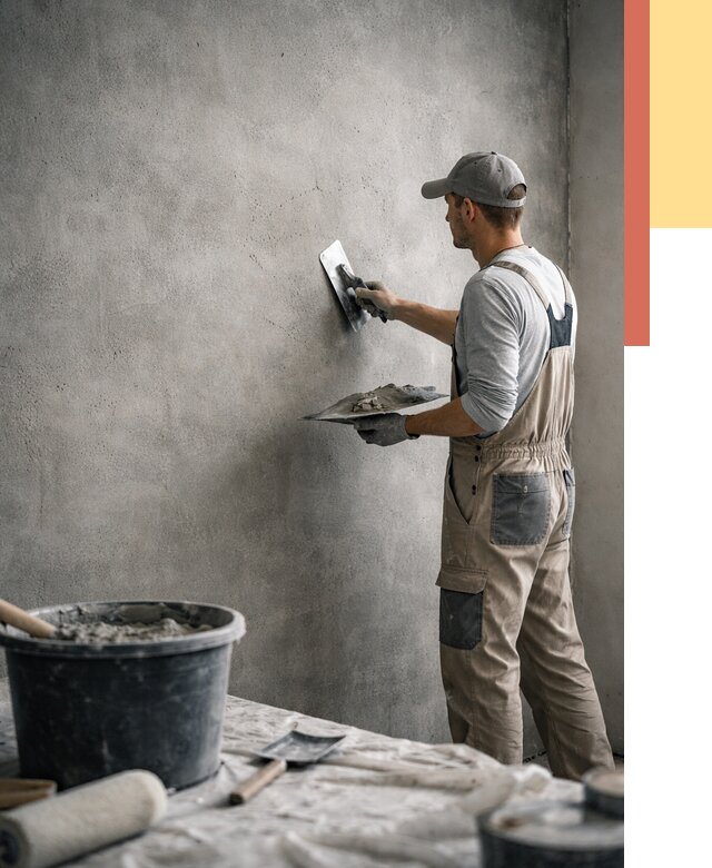 Декоративная штукатурка под бетон в Гае от 2542 руб./м² — нанесение под ключ | ОТДЕЛОЧНИК-Гай