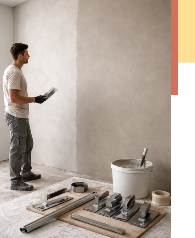 Нанесение микроцемента на стены в Гае от 3253 руб./м2 под ключ | ОТДЕЛОЧНИК-Гай