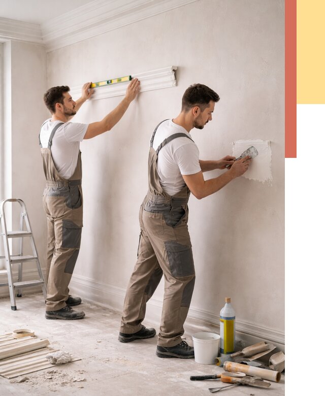 Монтаж лепнины на стены в Гае от 4575 руб. — недорого, быстро | ОТДЕЛОЧНИК-Гай