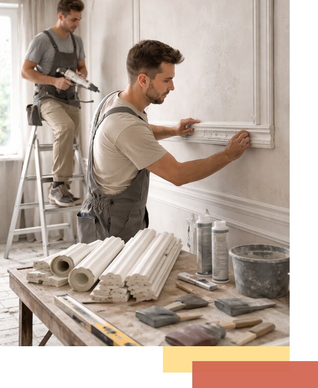 Монтаж лепнины на стены в Гае профессионально и качественно