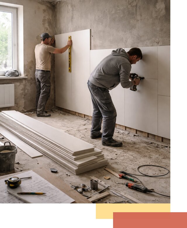 Монтаж ПВХ панелей на стены в Гае качественно и быстро