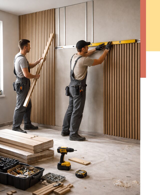 Монтаж реечных панелей на стены в Гае от 1220 руб. — быстро и недорого | ОТДЕЛОЧНИК-Гай