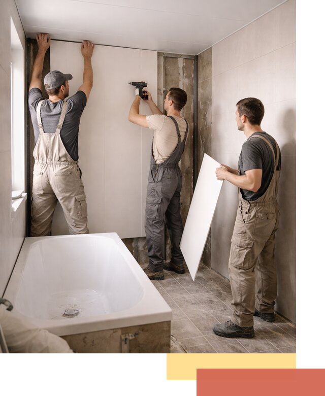 Отделка ванной панели ПВХ профессионально в Гае