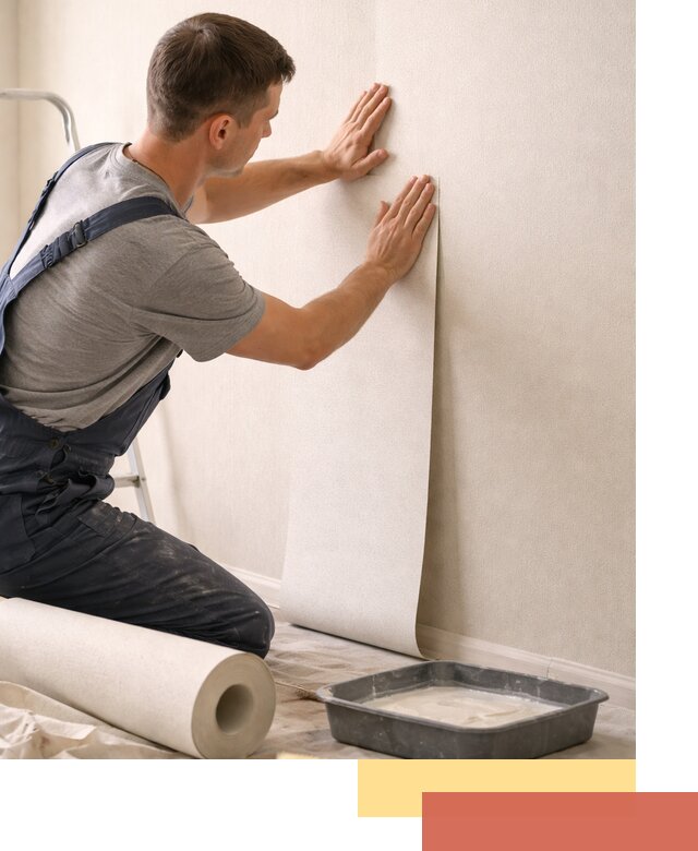 Поклейка флизелиновых обоев в Гае качественно и быстро