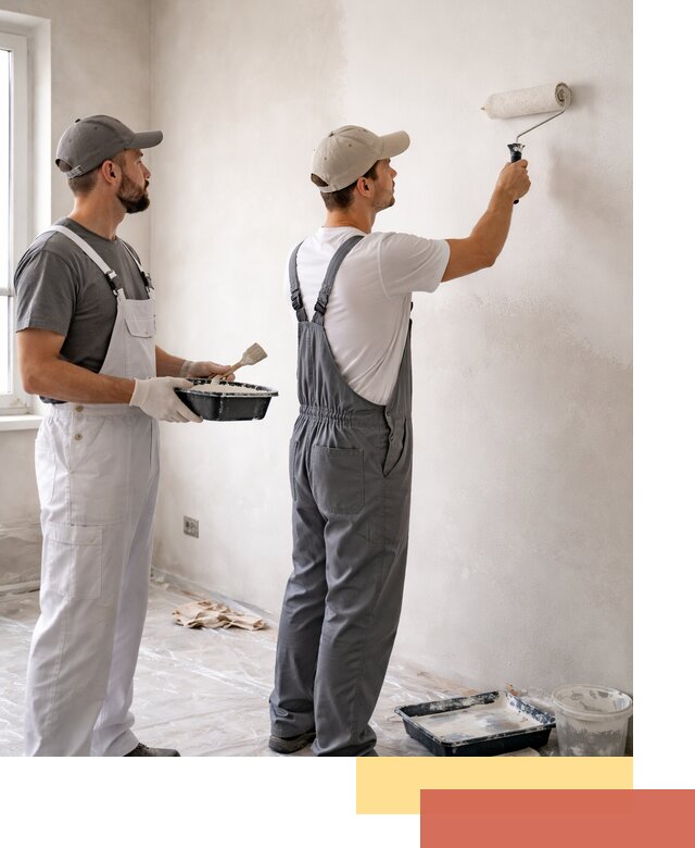 Покраска стен водоэмульсионной краской в Гае