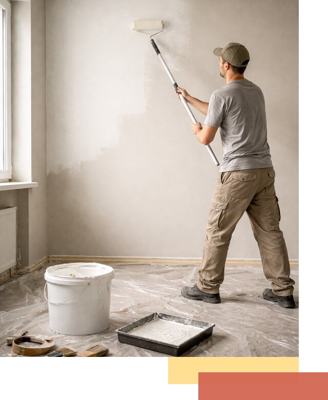 Покраска стен латексной краской в Гае качественно и быстро