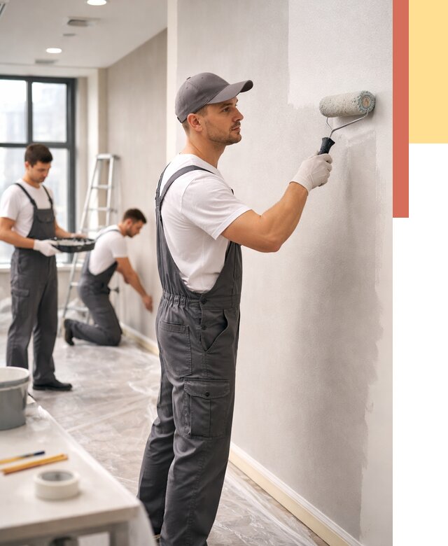 Покраска стен в офисе в Гае от 8641 руб. — быстро и недорого | ОТДЕЛОЧНИК-Гай