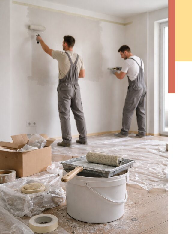 Покраска стен в квартире в Гае от 2542 руб/м2 — быстро и недорого | ОТДЕЛОЧНИК-Гай