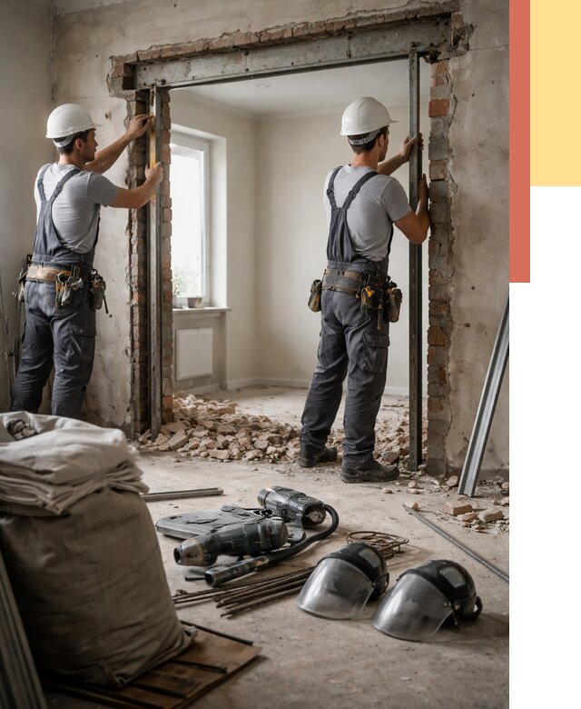 Расширение дверного проема в Гае от 12708 руб. под ключ | ОТДЕЛОЧНИК-Гай