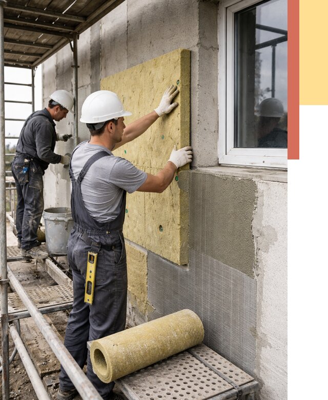 Утепление стен в Гае от 4371 руб. под ключ — быстро и недорого | ОТДЕЛОЧНИК-Гай