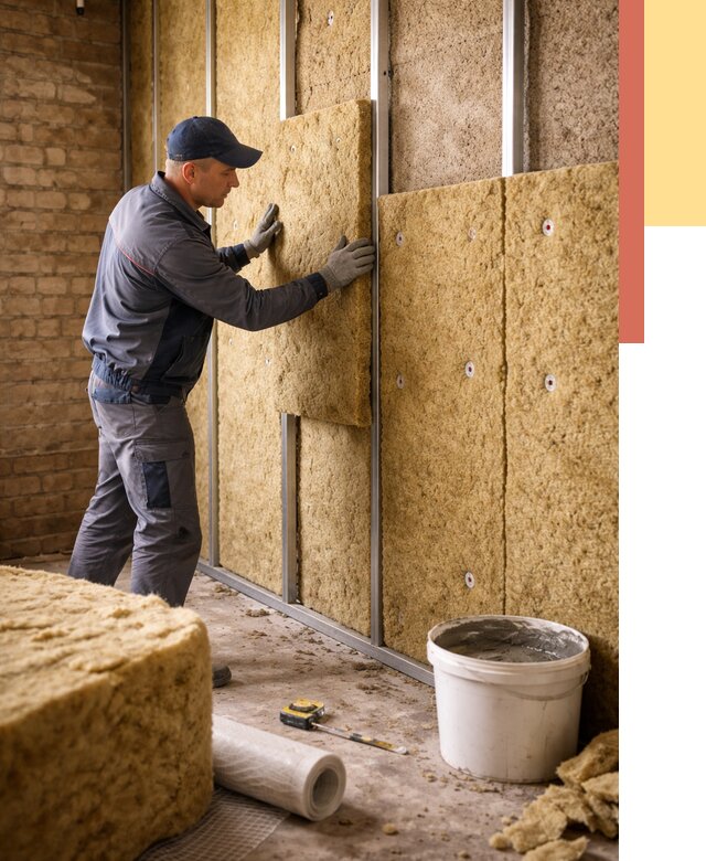 Утепление стен минватой в Гае от 1372 руб./м2 — недорого и быстро | ОТДЕЛОЧНИК-Гай