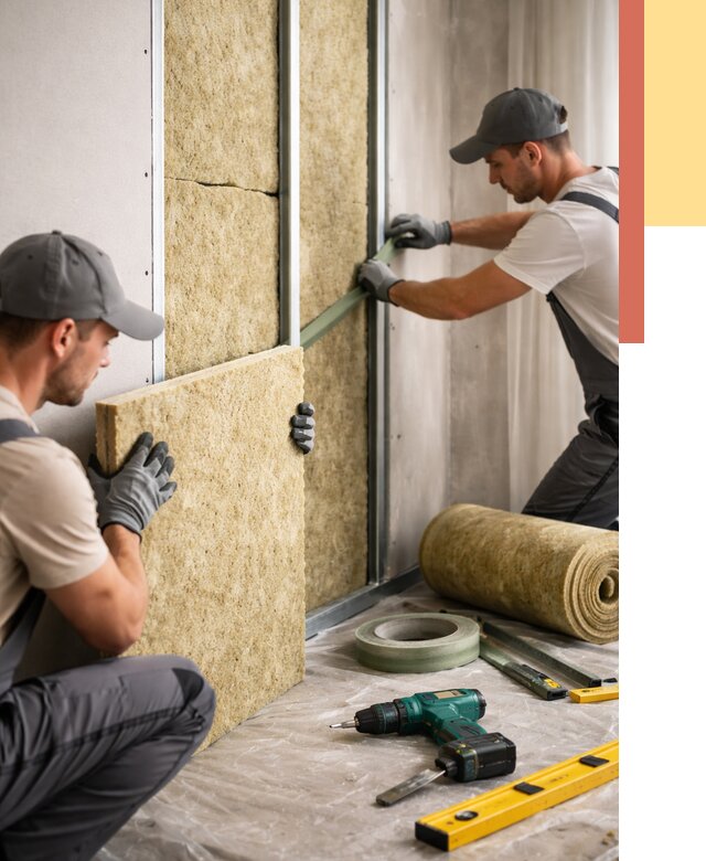 Шумоизоляция стен в Гае под ключ от 1881 руб. | ОТДЕЛОЧНИК-Гай