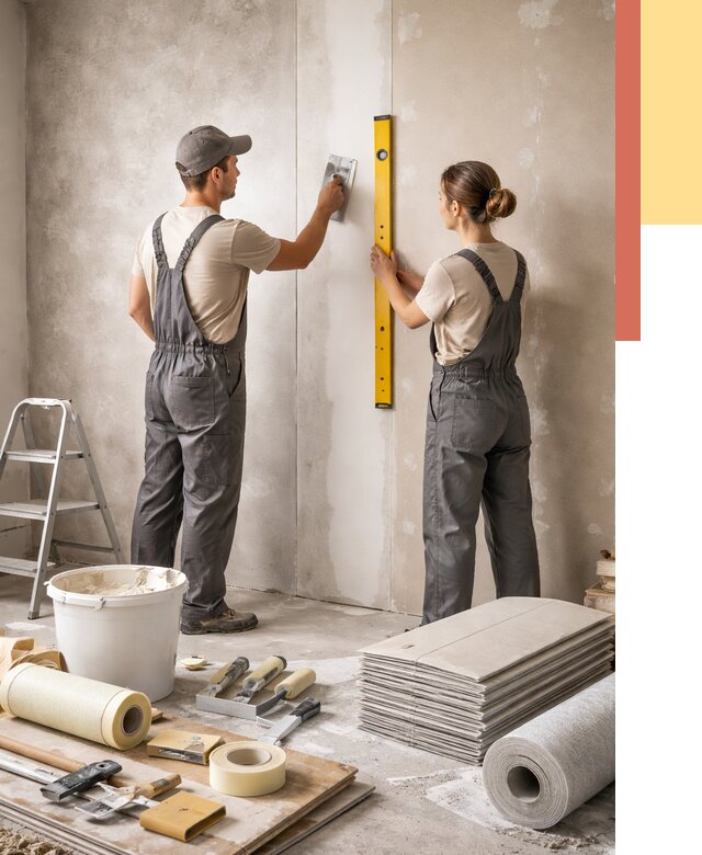 Отделка стен в Гае от 1525 руб/м² — недорого, быстро, под ключ | ОТДЕЛОЧНИК-Гай