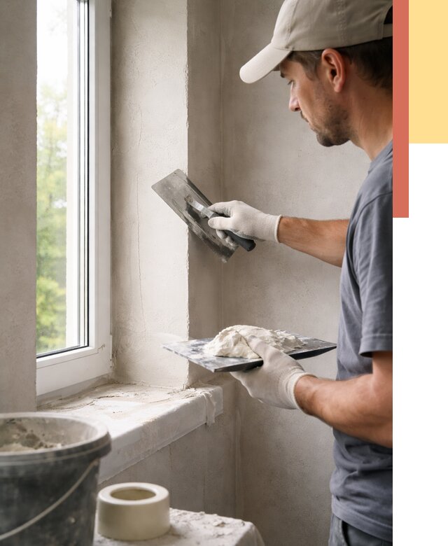 Штукатурка откосов в Гае от 4575 руб/м² — услуги и выравнивание под ключ | ОТДЕЛОЧНИК-Гай