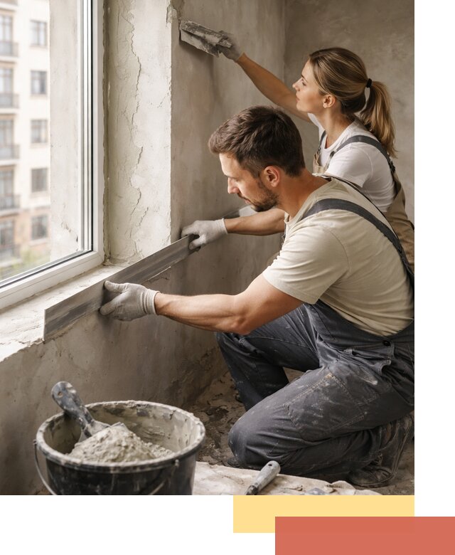 Штукатурка откосов дверей и окон профессионально в Гае