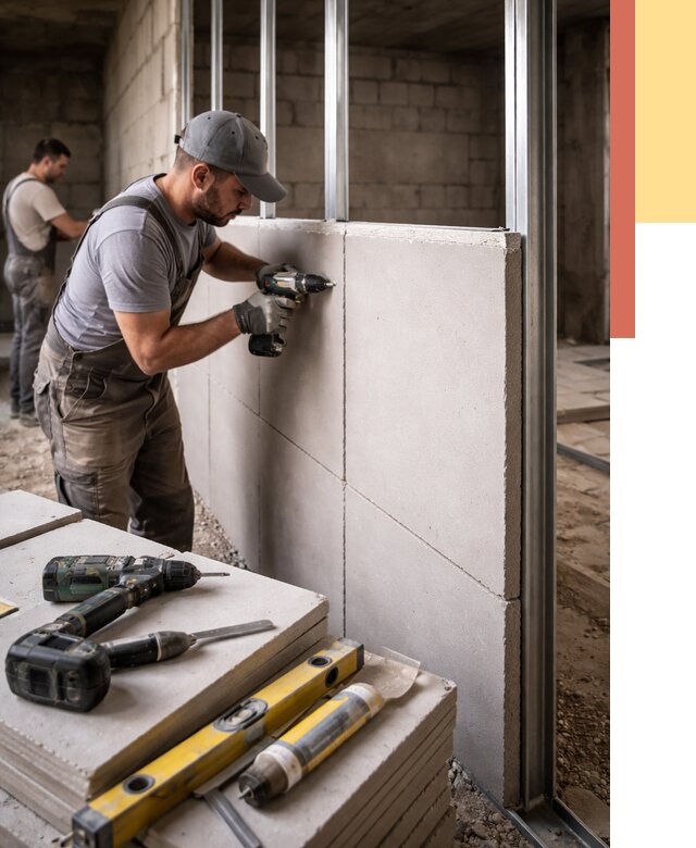 Кладка влагостойких перегородок ПГП в Гае от 1220 руб. под ключ | ОТДЕЛОЧНИК-Гай