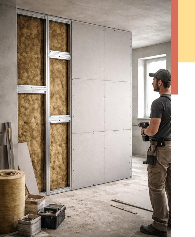 Усиленная перегородка под навеску в Гае от 13012 руб. — монтаж под ключ | ОТДЕЛОЧНИК-Гай