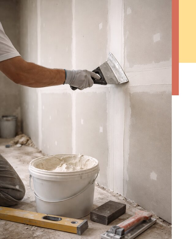 Шпаклевка перегородок из гипсокартона в Гае от 2542 руб. — услуги ОТДЕЛОЧНИК-Гай