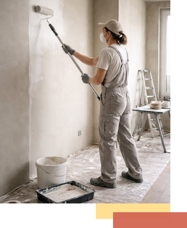 Покраска перегородок из гипсокартона в Гае качественно и недорого