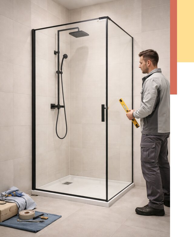 Стеклянные перегородки для душа в Гае от 12708 руб. | Монтаж под ключ — ОТДЕЛОЧНИК-Гай
