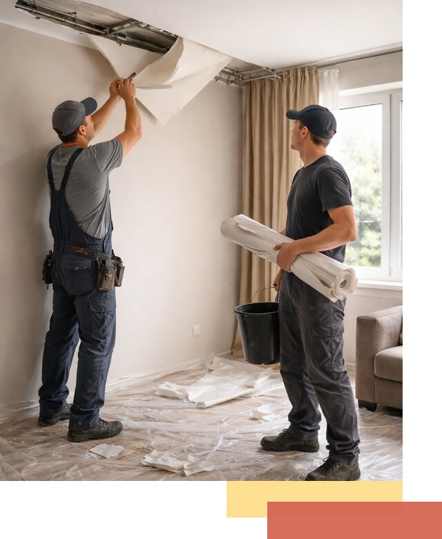 Демонтаж натяжного потолка в Гае быстро и аккуратно