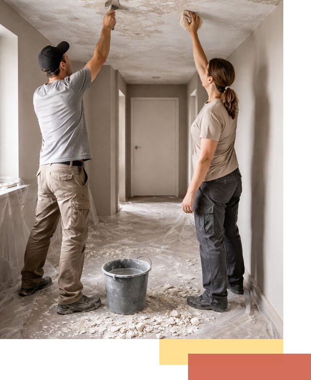 Удаление побелки с потолка в Гае — быстро и аккуратно