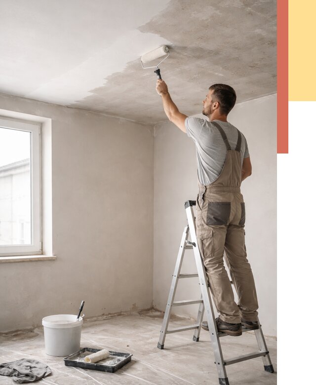 Грунтовка потолка в Гае от 2542 руб. — быстро и недорого | ОТДЕЛОЧНИК-Гай