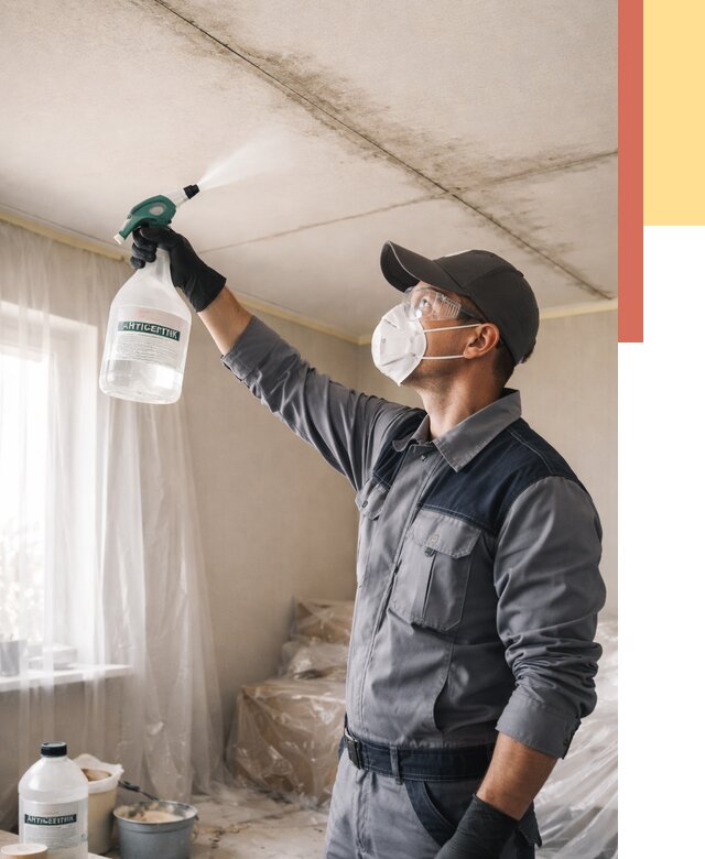 Антисептическая обработка потолка в Гае от 2542 руб. | ОТДЕЛОЧНИК-Гай