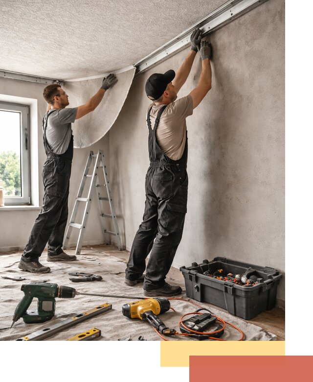 Монтаж фактурного натяжного потолка в Гае качественно и быстро