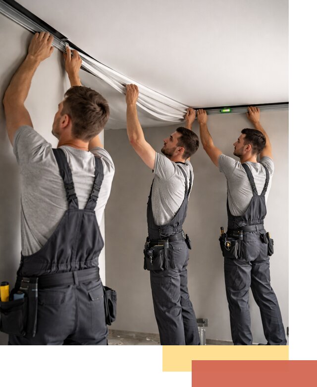 Теневые натяжные потолки в Гае: монтаж и отделка быстро и качественно