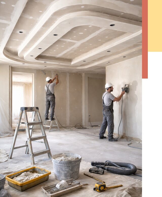 Многоуровневый потолок из гипсокартона в Гае от 762 руб. под ключ | ОТДЕЛОЧНИК-Гай