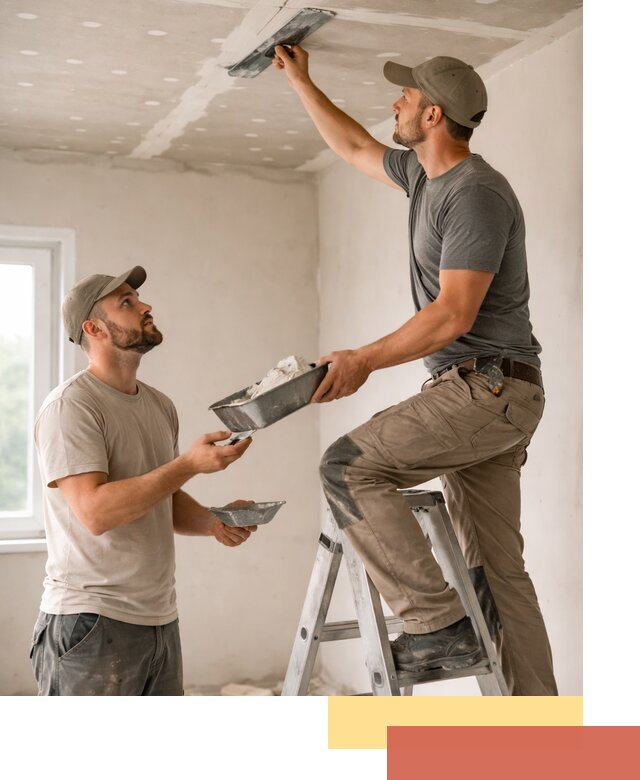 Шпаклевка потолка из гипсокартона в Гае качественно и быстро