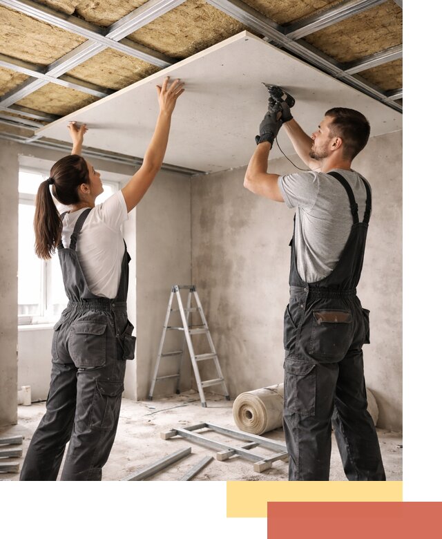 Звукоизоляция потолка из ГКЛ в Гае профессионально и надежно