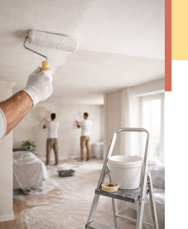 Покраска потолка акриловой краской в Гае от 2542 руб. | ОТДЕЛОЧНИК-Гай