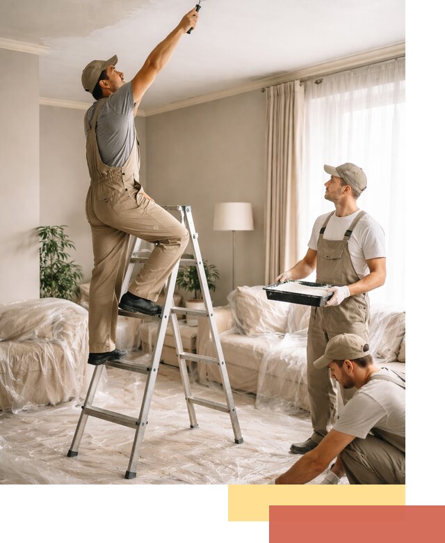 Покраска потолков акриловой краской в Гае качественно и быстро