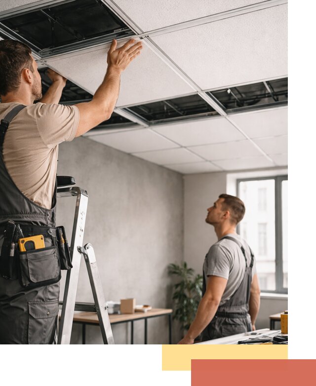 Монтаж потолочной плитки в Гае качественно и в срок